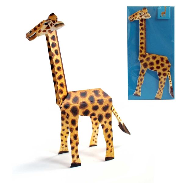 3D-Grusskarte Giraffe