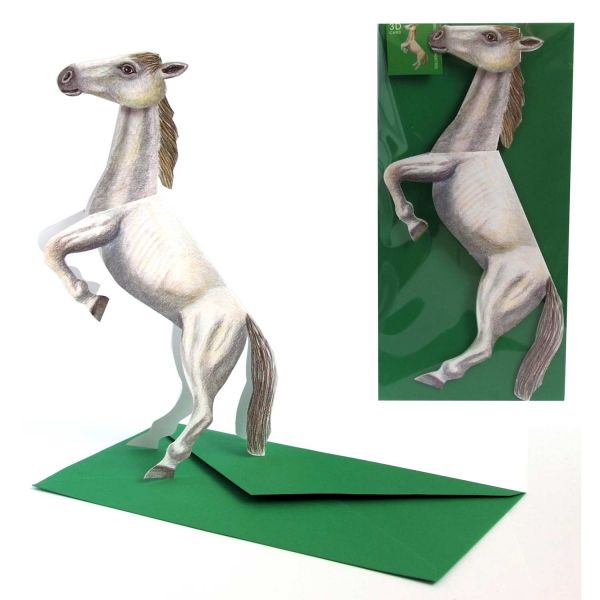 3D-Grusskarte Pferd