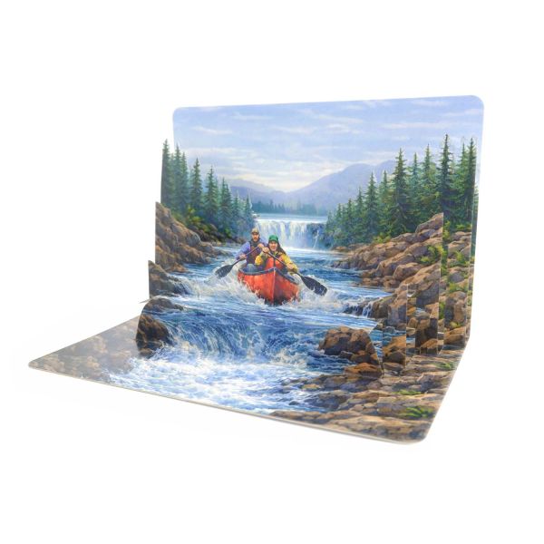 Pop-up-Karte Kanu-Tour