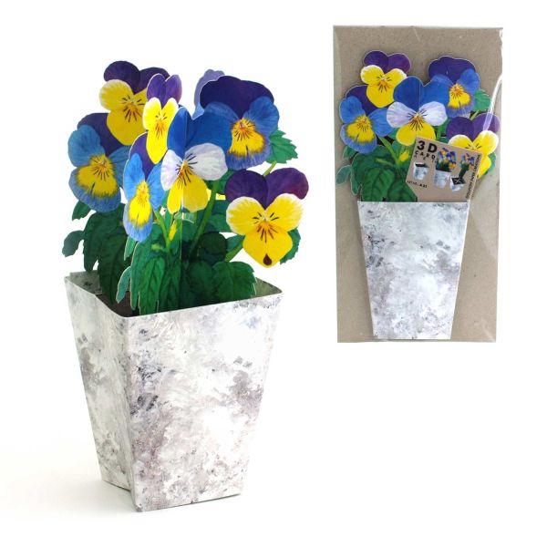 3D Greeting Card Pansy