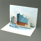 Pop up card of the Elbphilarmonie in Hamburg