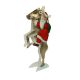3D-Weihnachtskarte Nikolaus auf Rentier