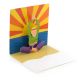 Pop-up-Karte Yoga-Mann