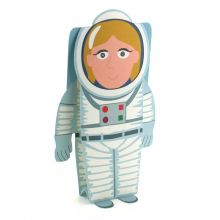 3D-Grusskarte Astronautin