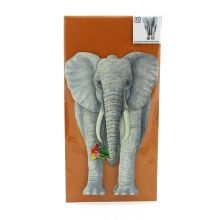 Dreidimensionale Elefantenkarte
