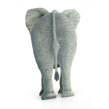 Threedimensional Elephant as a greeting card