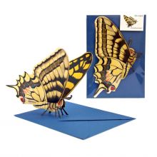 3D-Grusskarte Schwalbenschwanz