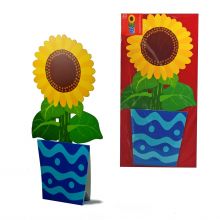 3D-Grusskarte Sonnenblume