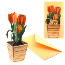 3D-Grusskarte Tulpe