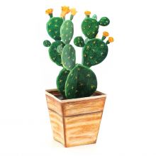 3D-Grusskarte Kaktus