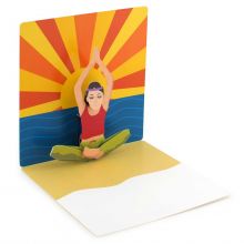 Pop-up-card Yoga woman