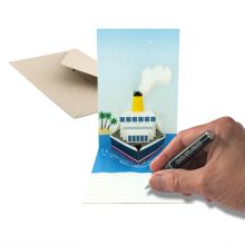 Pop up card of cruise ship