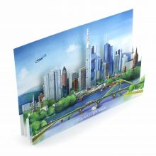3d-Citycard of Frankfurt