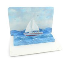 Pop up card Stormy sea