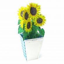 3D Greeting Card Sunflowers