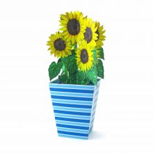 3D-Grußkarte Sonnenblumen