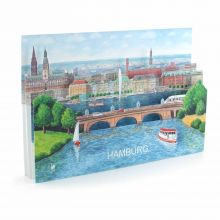 3d-Citycard of Hamburg