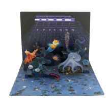 Pop-up-card  for a new building of the University Witten-Herdecke